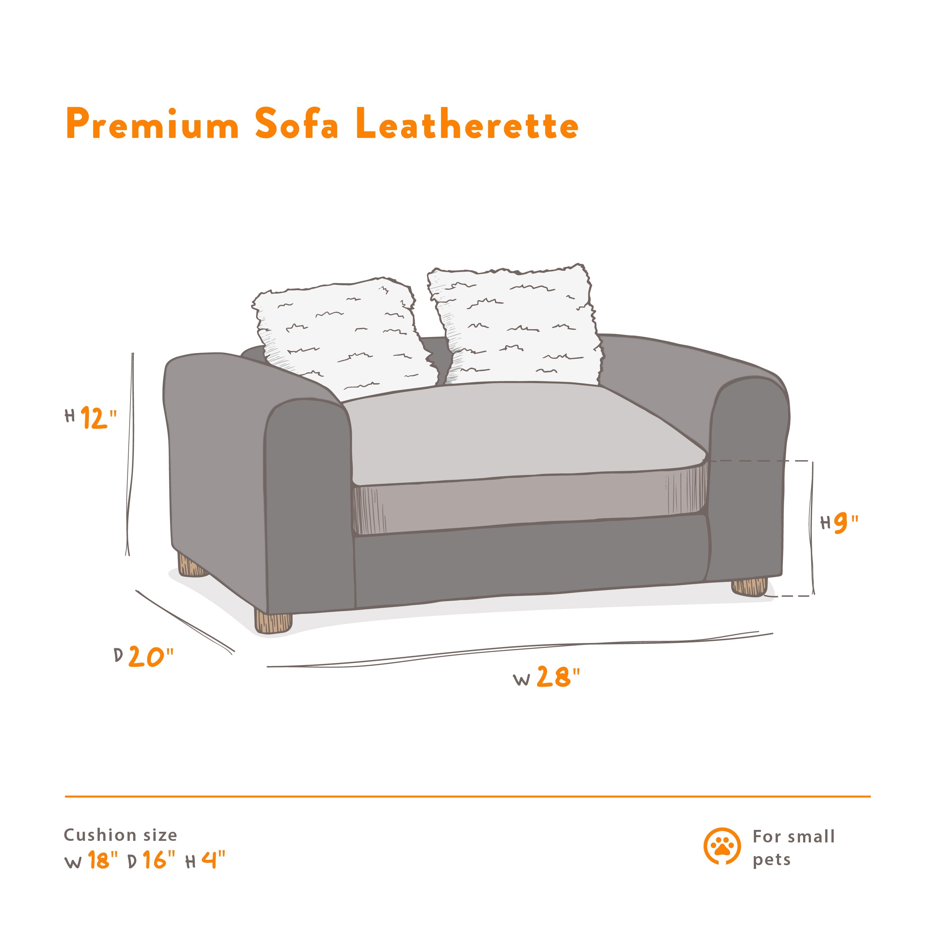 Leatherette Pet Bed