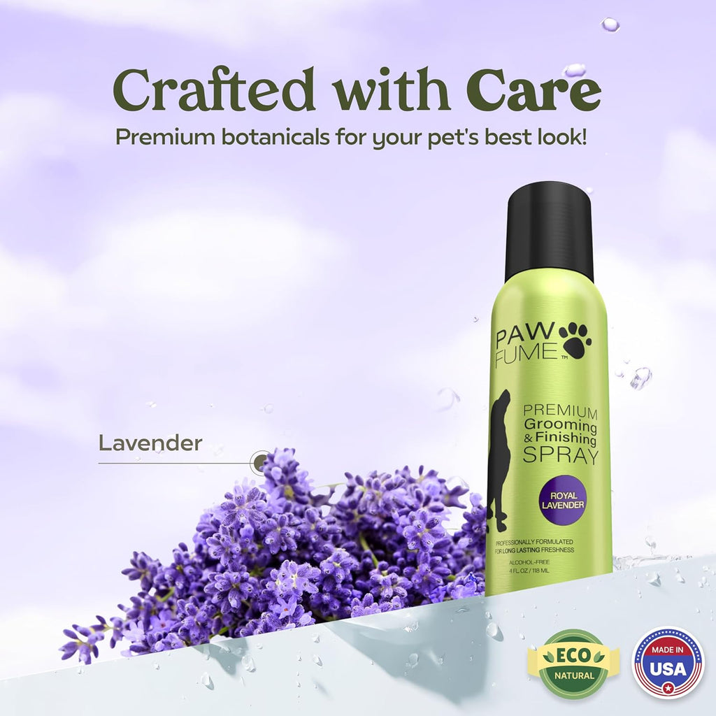 Lavender Dog Grooming & Detangler Spray | Salon-Quality Fur Care for a Soft, Fresh Coat All Day
