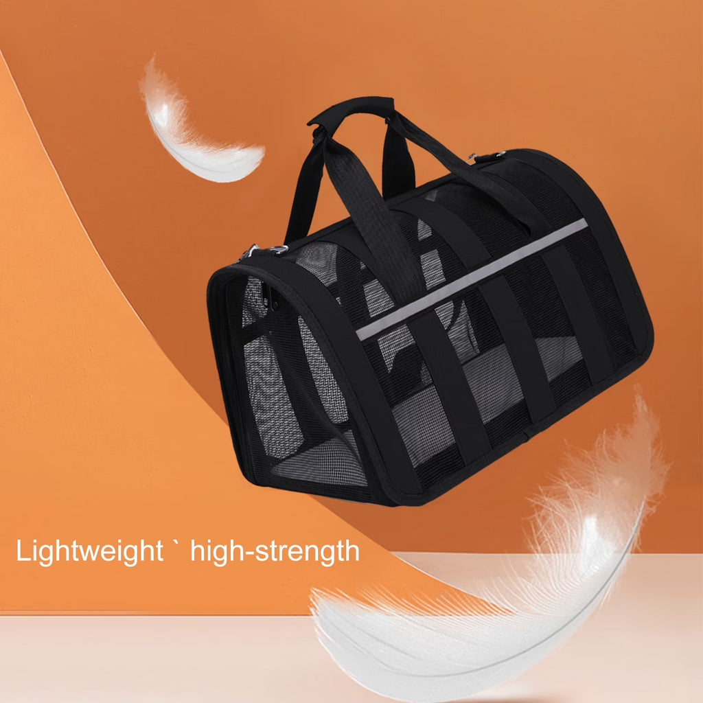 EARKITY Soft-Sided Pet Carrier – Airline-Approved Travel Bag for Cats & Small Dogs with Washable Mat