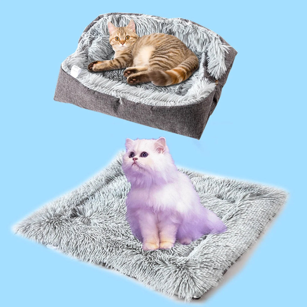 Cozy Calming Dog Bed for Large Dogs & Cats – Self-Warming Anti-Anxiety Pet Bed with Non-Slip Bottom | Machine Washable 24x20 Inch Bed