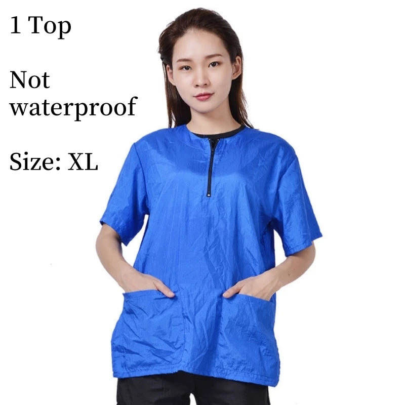 Pet Grooming Working Clothes Breathable Pet Groomer Uniforms anti Hair anti Static Smock