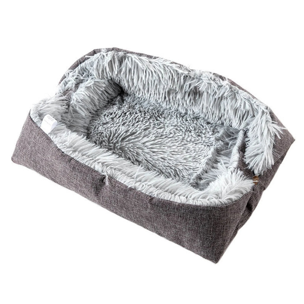 Cozy Calming Dog Bed for Large Dogs & Cats – Self-Warming Anti-Anxiety Pet Bed with Non-Slip Bottom | Machine Washable 24x20 Inch Bed