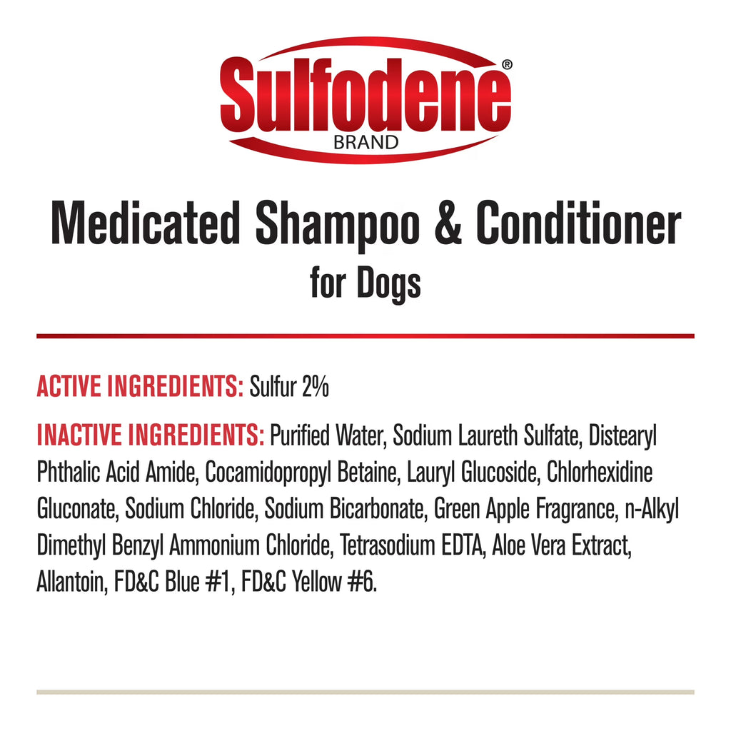 Medicated Shampoo & Conditioner for Dogs 12 Fluid Ounces