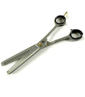 Professional 6.5" Double-Tooth Thinning Shears – 38 Teeth German Stainless Steel