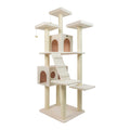 Classic Ivory Multi-Level Cat Tree with Cozy Condos & Scratching Posts