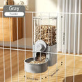 Hanging Automatic Pet Feeder & Water Dispenser Set – Gravity Food & Water Station for Cages