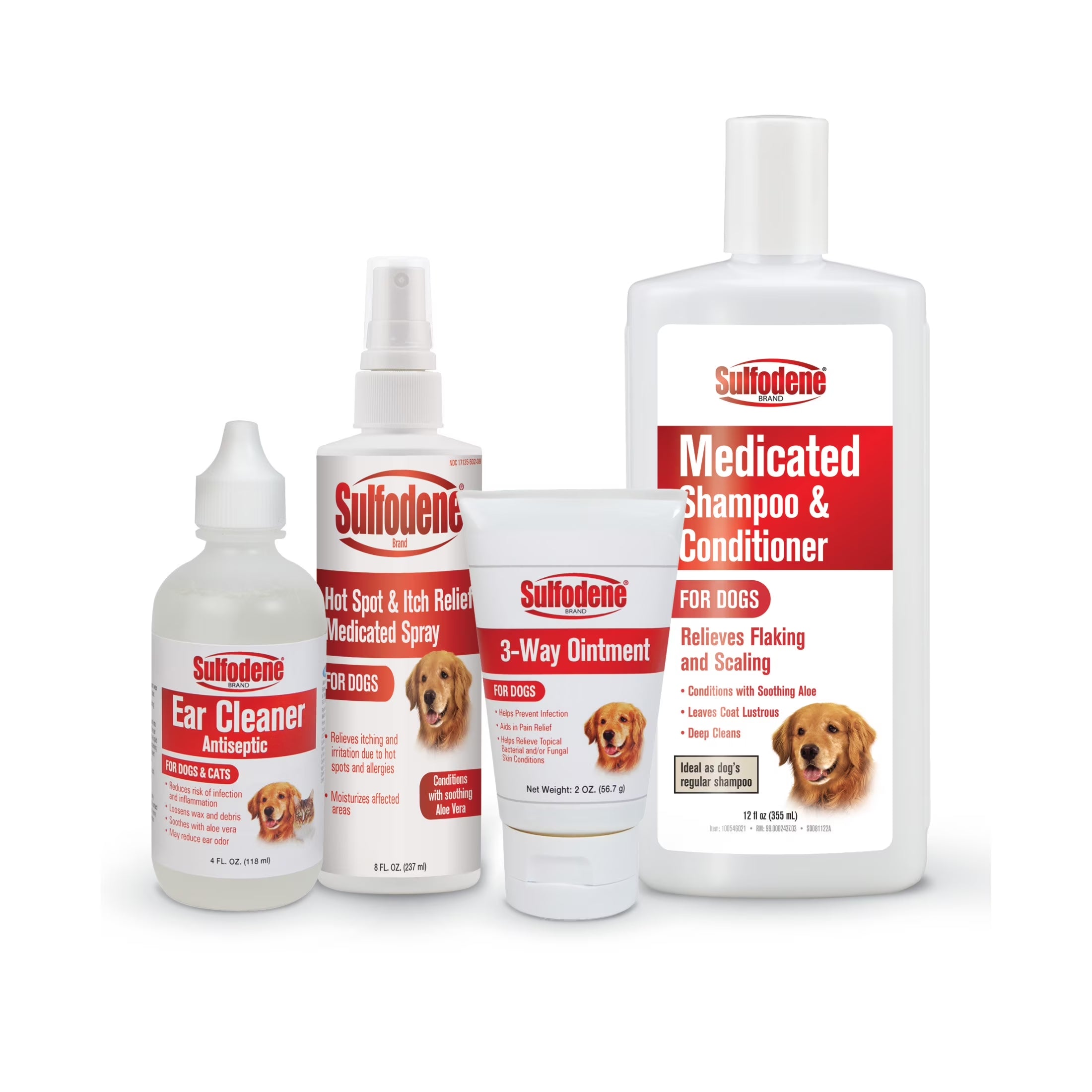 Medicated Shampoo & Conditioner for Dogs 12 Fluid Ounces