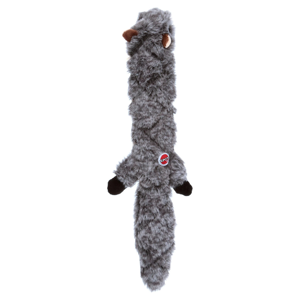 SPOT Skinneeez Extreme Quilted Squirrel Dog Toy – Stuffing-Free Squeaky Plush Toy for Aggressive Chewers | Durable 14” Toy for Small & Medium Dogs