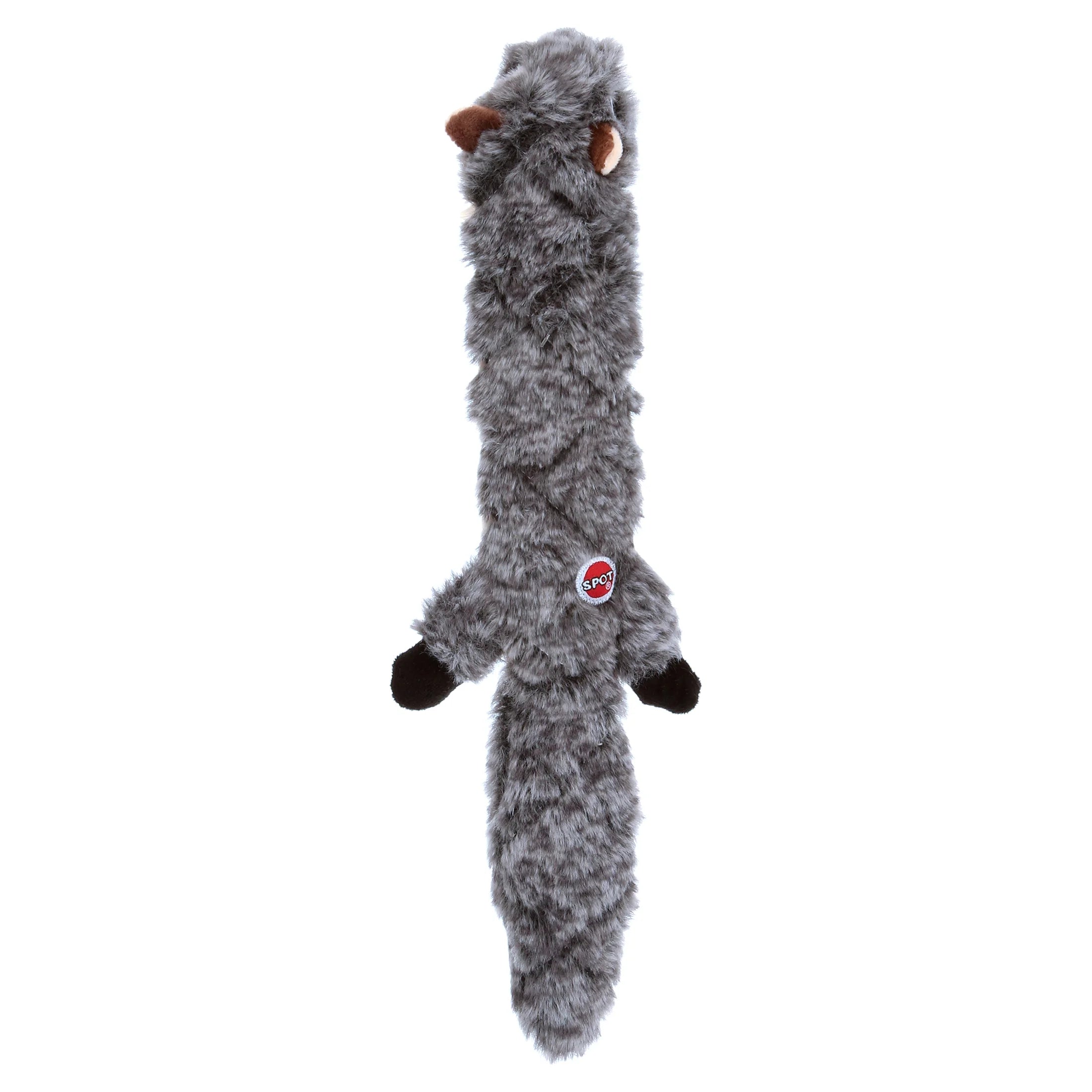SPOT Skinneeez Extreme Quilted Squirrel Dog Toy – Stuffing-Free Squeaky Plush Toy for Aggressive Chewers | Durable 14” Toy for Small & Medium Dogs