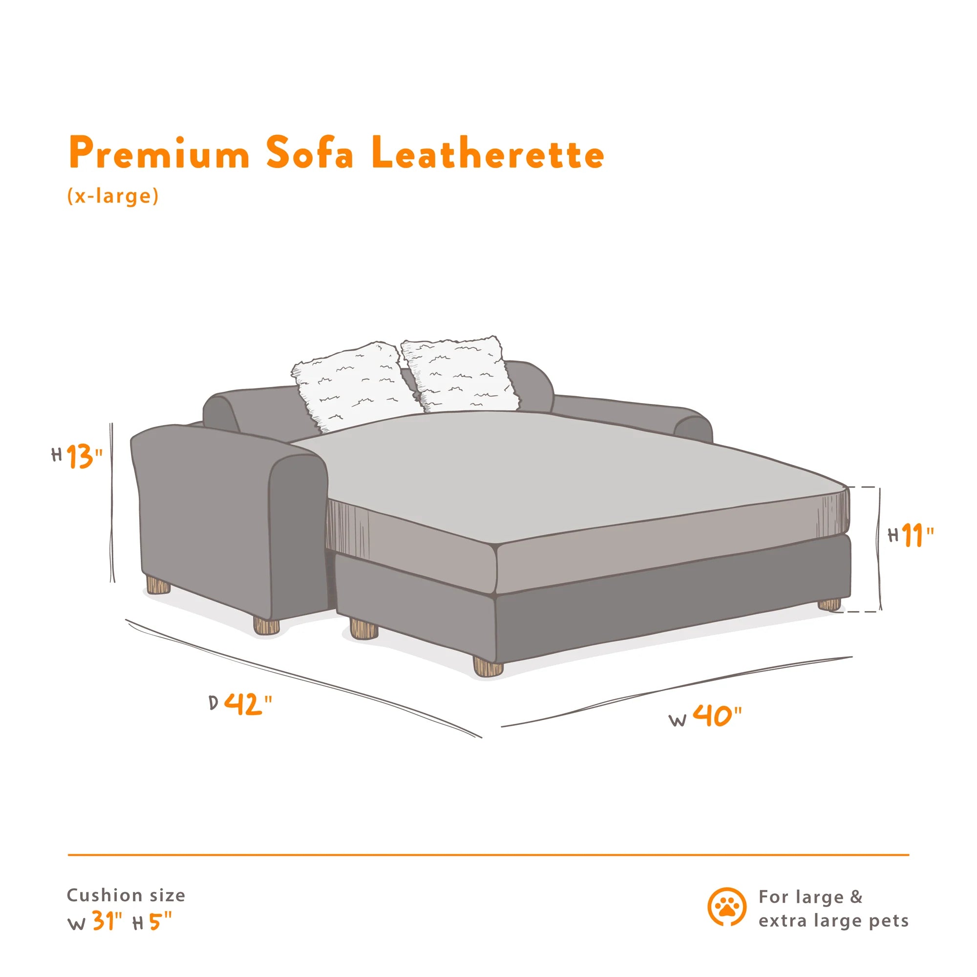 Leatherette Pet Bed