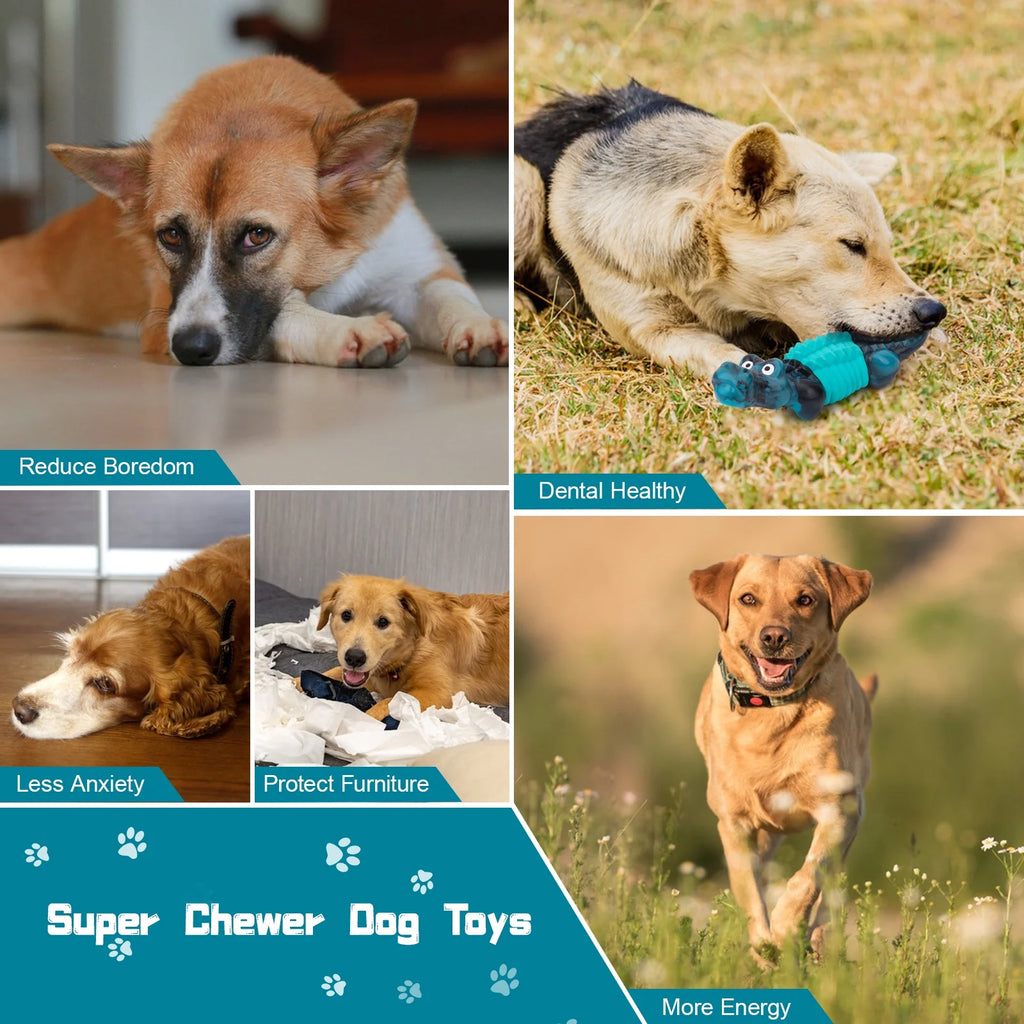 Tough Dog Toy for Large Breed Aggressive Chewers – Blue
