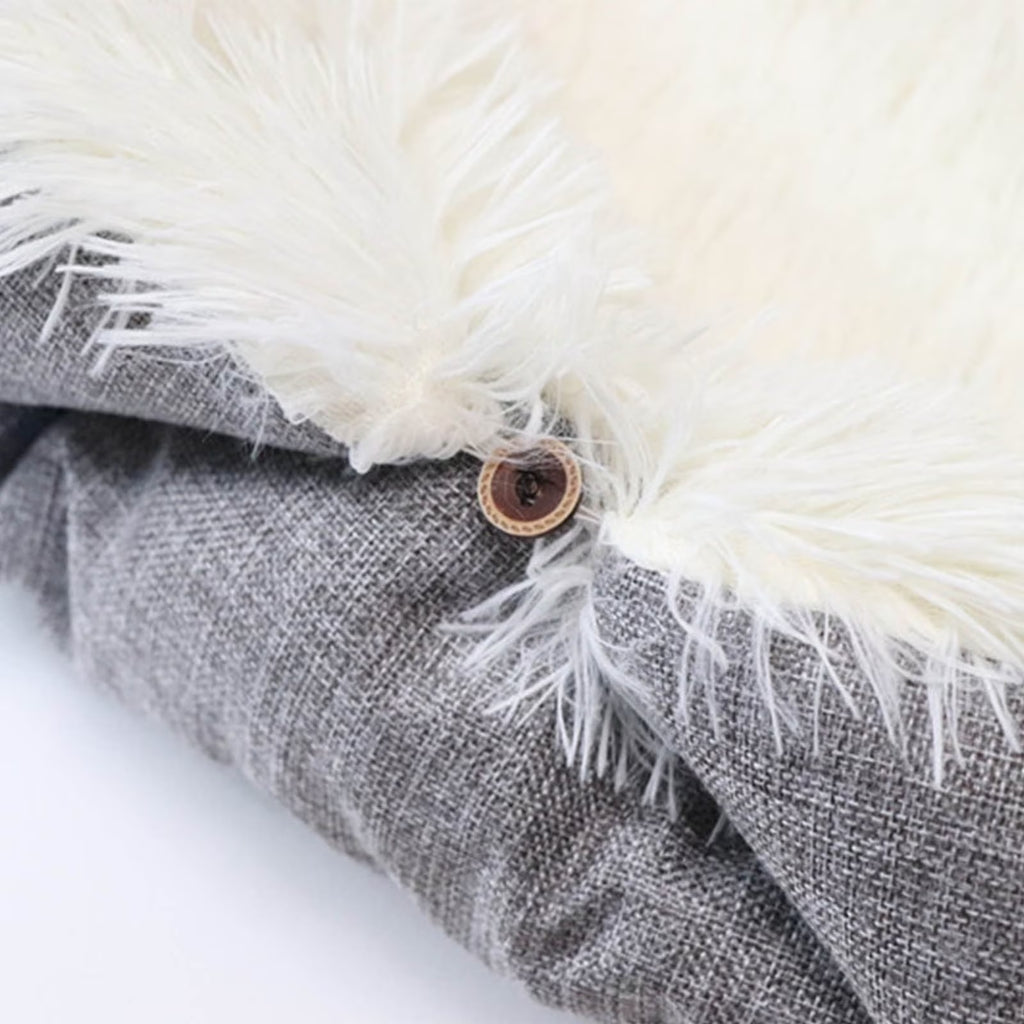 Cozy Calming Dog Bed for Large Dogs & Cats – Self-Warming Anti-Anxiety Pet Bed with Non-Slip Bottom | Machine Washable 24x20 Inch Bed