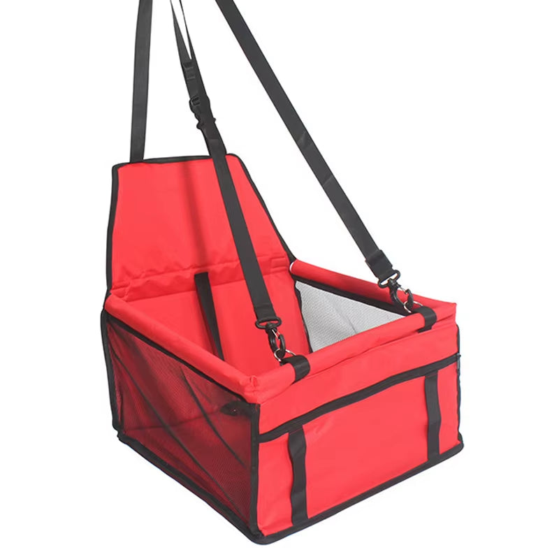 Foldable Dog Car Seat Carrier & Travel Hammock – Secure Pet Travel Seat for Dogs & Cats