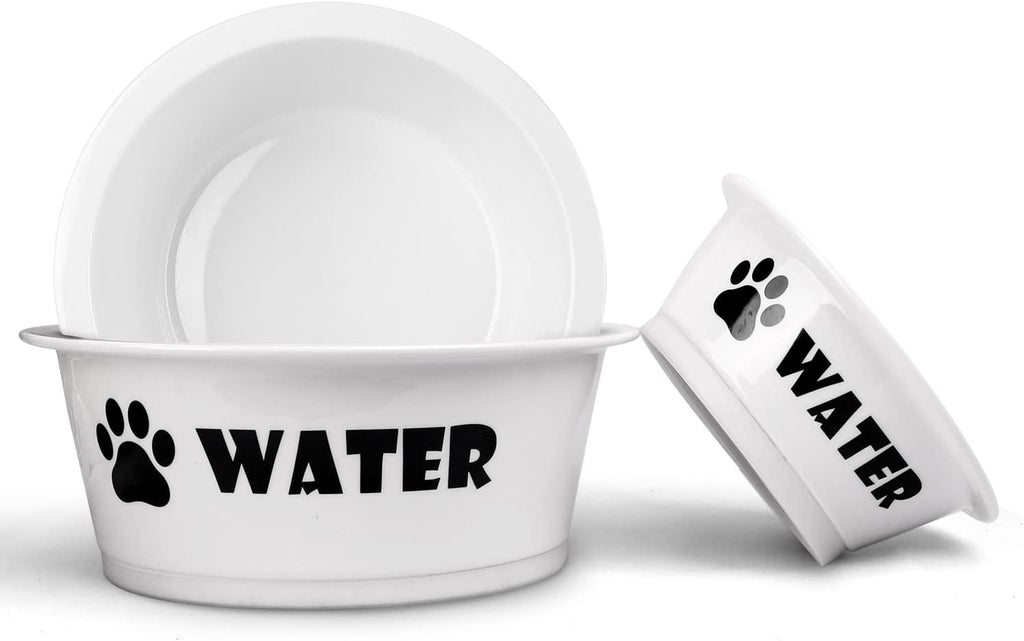 2-Pack Ceramic Cat & Dog Bowls – Durable Food and Water Dishes with Anti-Slip Band (Small)