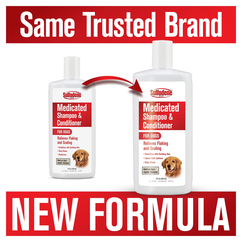 Medicated Shampoo & Conditioner for Dogs 12 Fluid Ounces
