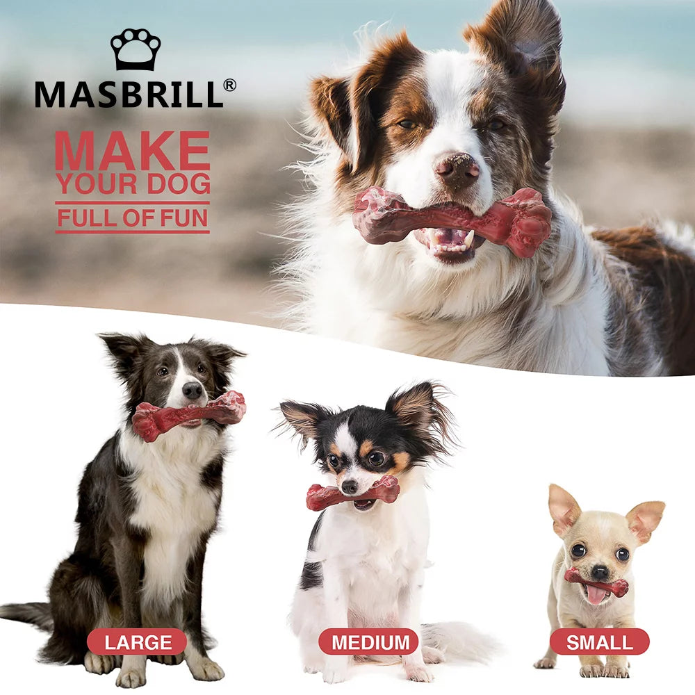 Durable Interactive Dog Toy for Teething, Chewing & Teeth Cleaning