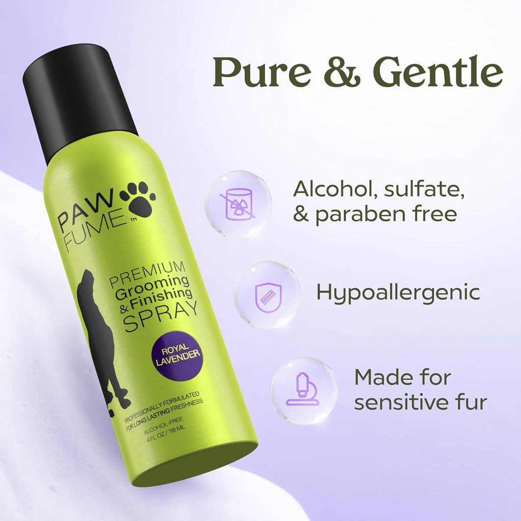 Lavender Dog Grooming & Detangler Spray | Salon-Quality Fur Care for a Soft, Fresh Coat All Day