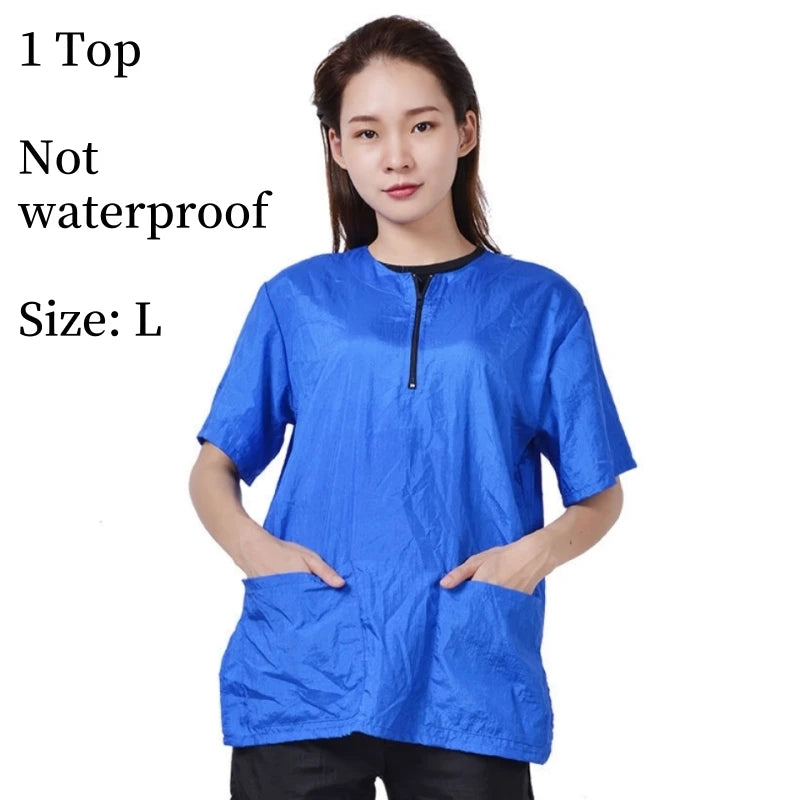 Pet Grooming Working Clothes Breathable Pet Groomer Uniforms anti Hair anti Static Smock