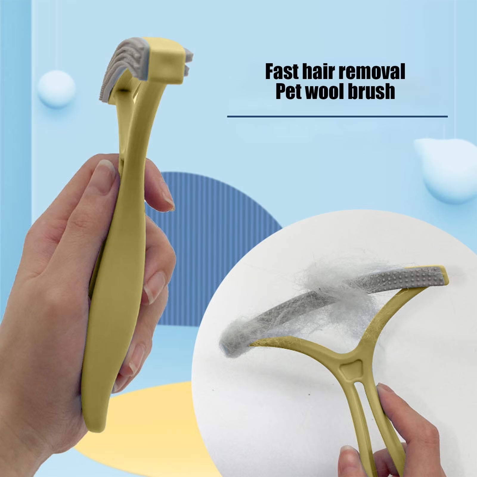 Professional 2-Sided Dematting & Deshedding Comb for Dogs & Cats – Undercoat Rake for Long-Haired Pets