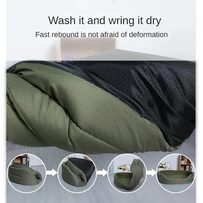 Soft Plush Dog Bed Sofa Mat – Cozy Pet Bed for Medium Dogs & Puppies | Comfortable Indoor Sleeping Cushion