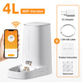 ROJECO Smart Automatic Pet Feeder – WiFi Remote-Control Food Dispenser for Cats & Dogs