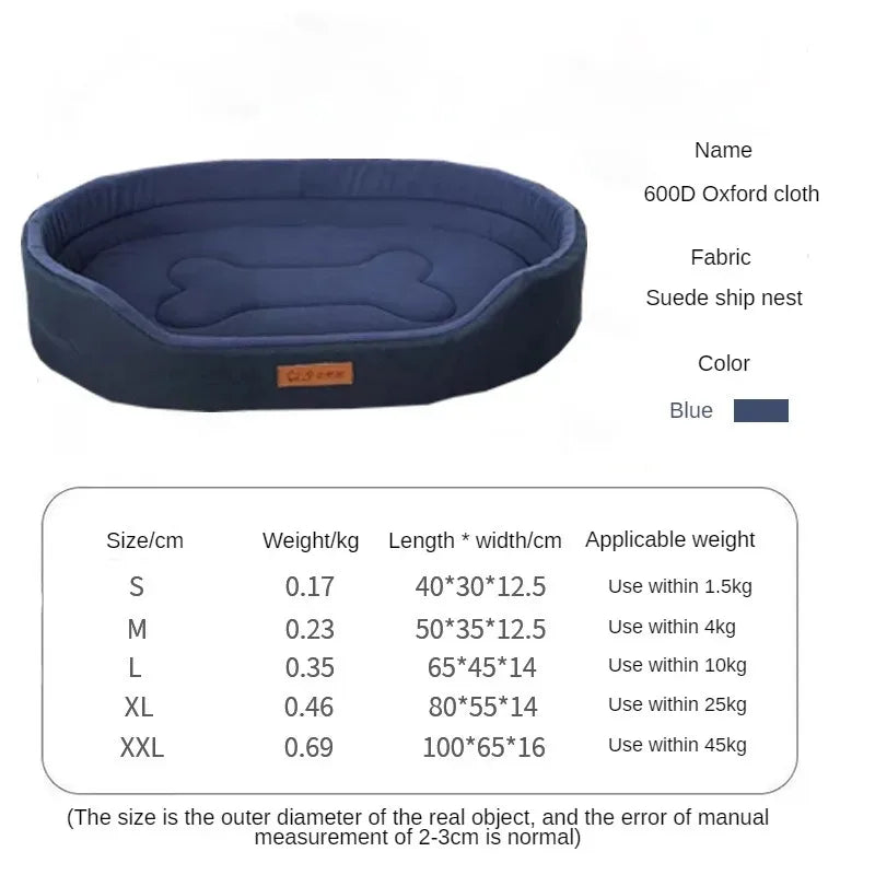 Soft Plush Dog Bed Sofa Mat – Cozy Pet Bed for Medium Dogs & Puppies | Comfortable Indoor Sleeping Cushion