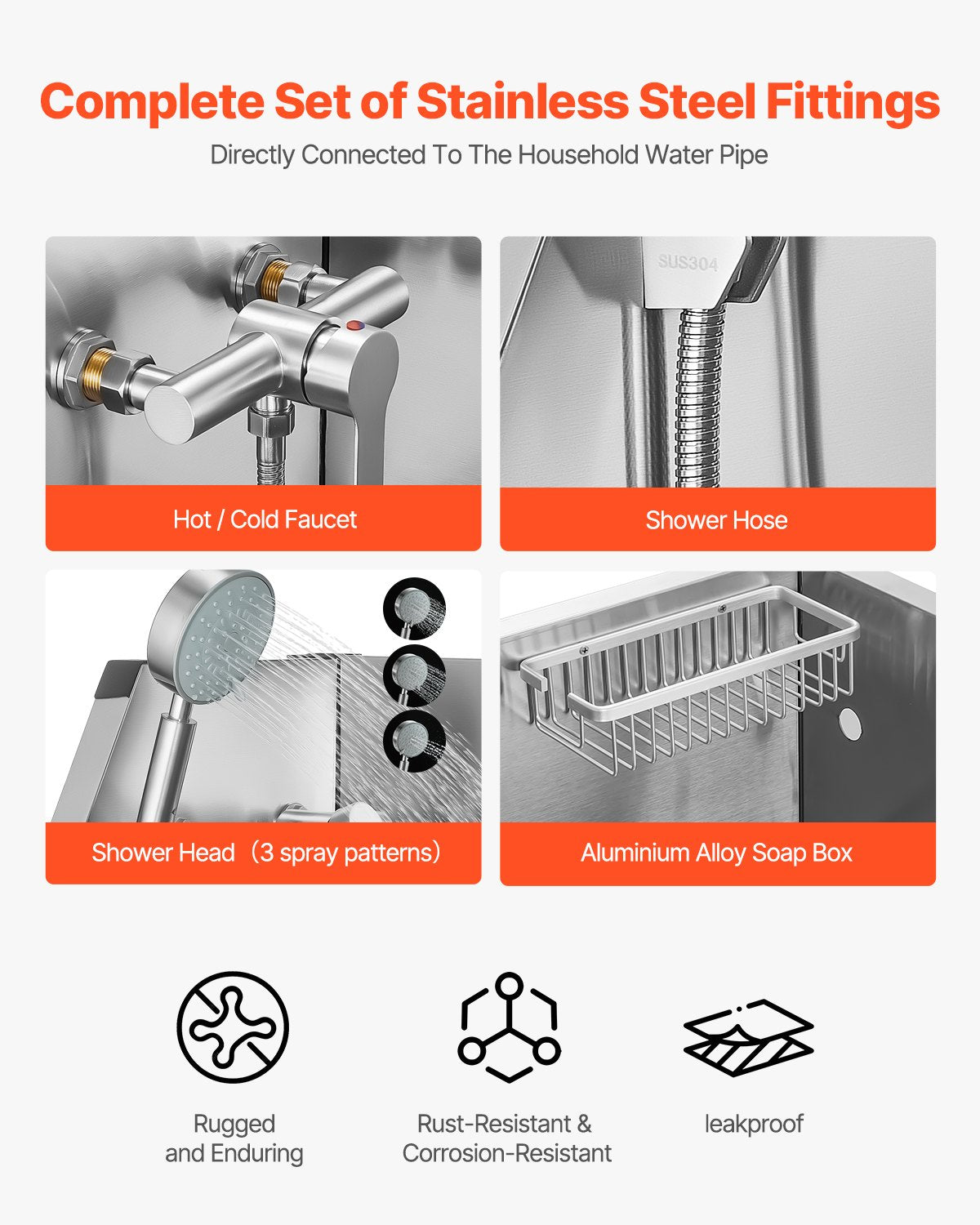 34 Inch Dog Grooming Bath Tub Stainless Steel W Faucet for Pets