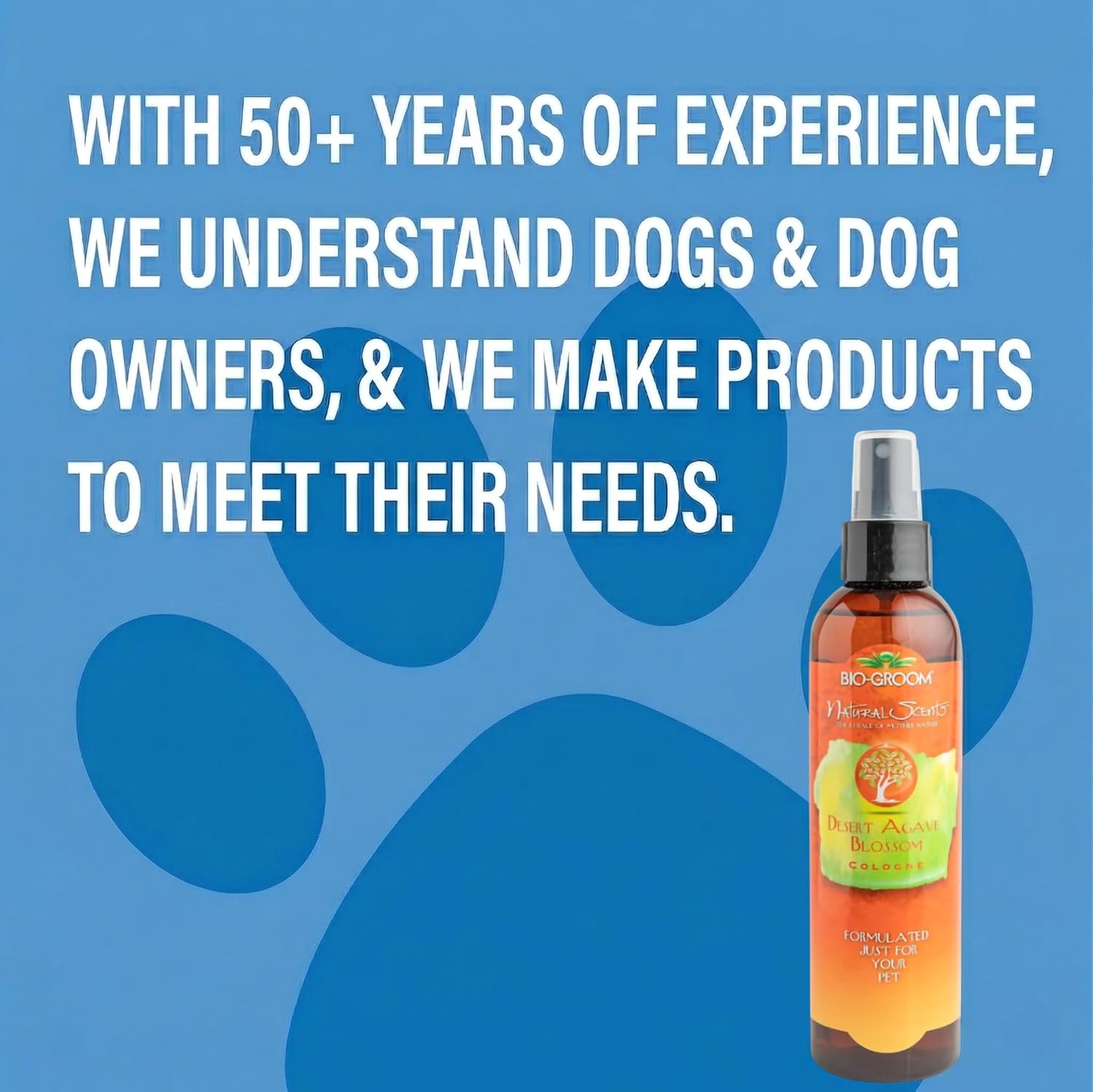 Desert Agave Blossom Dog Cologne - Dog Spray Deodorizer Perfume, Long Lasting, Dog & Cat Bathing Supplies, Pet Grooming Supplies, Cruelty-Free Fragrance, Made in USA - 8 Fl Oz 1-Pack