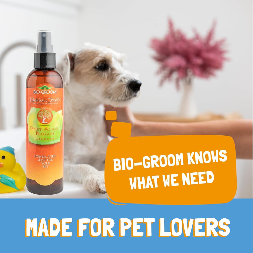 Desert Agave Blossom Dog Cologne - Dog Spray Deodorizer Perfume, Long Lasting, Dog & Cat Bathing Supplies, Pet Grooming Supplies, Cruelty-Free Fragrance, Made in USA - 8 Fl Oz 1-Pack