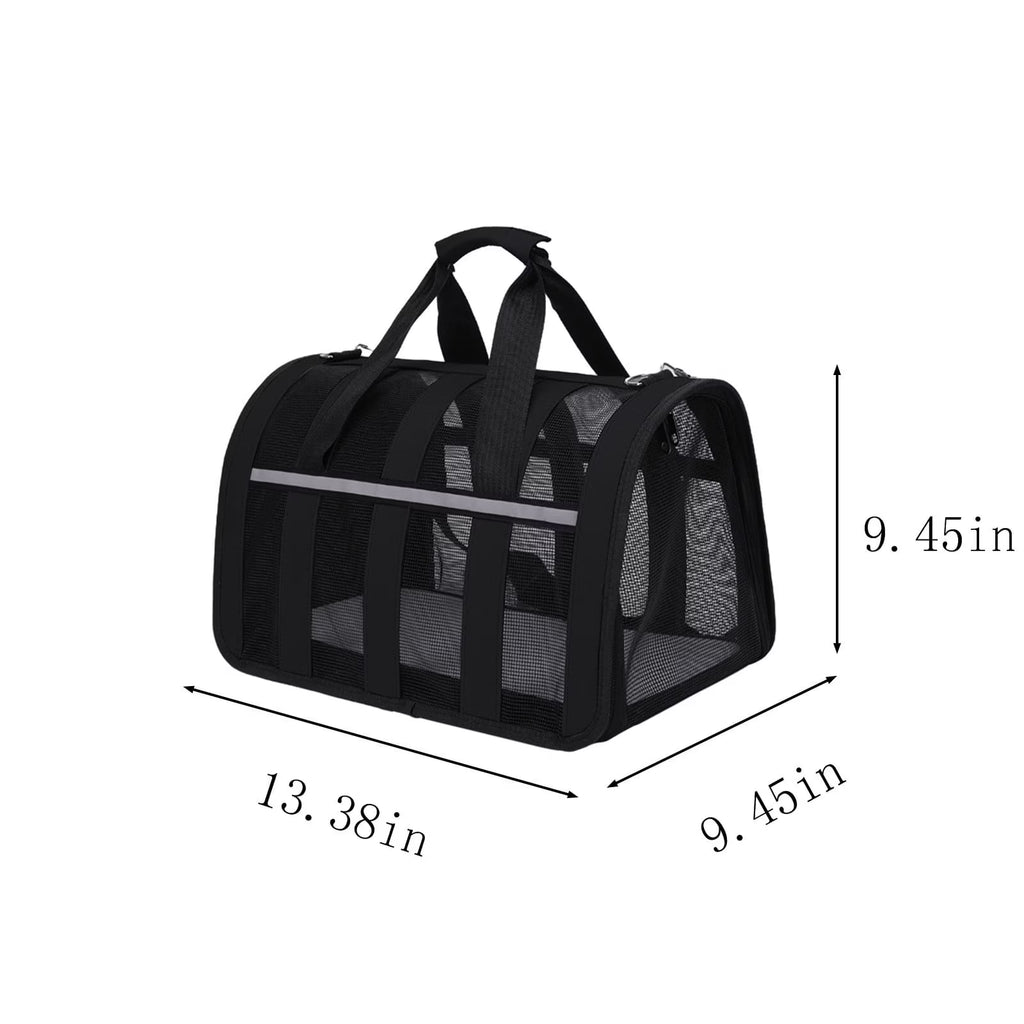 EARKITY Soft-Sided Pet Carrier – Airline-Approved Travel Bag for Cats & Small Dogs with Washable Mat