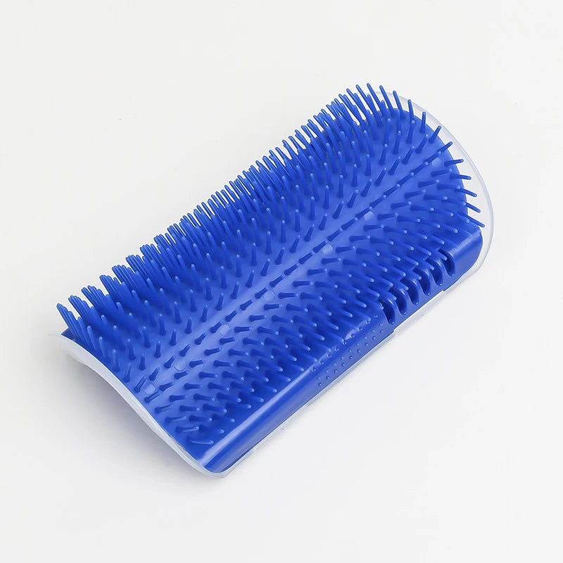 Cat Self Groomer Wall Brush – Corner Cat Scratcher & Massage Comb with Catnip | Interactive Grooming Toy for Cats