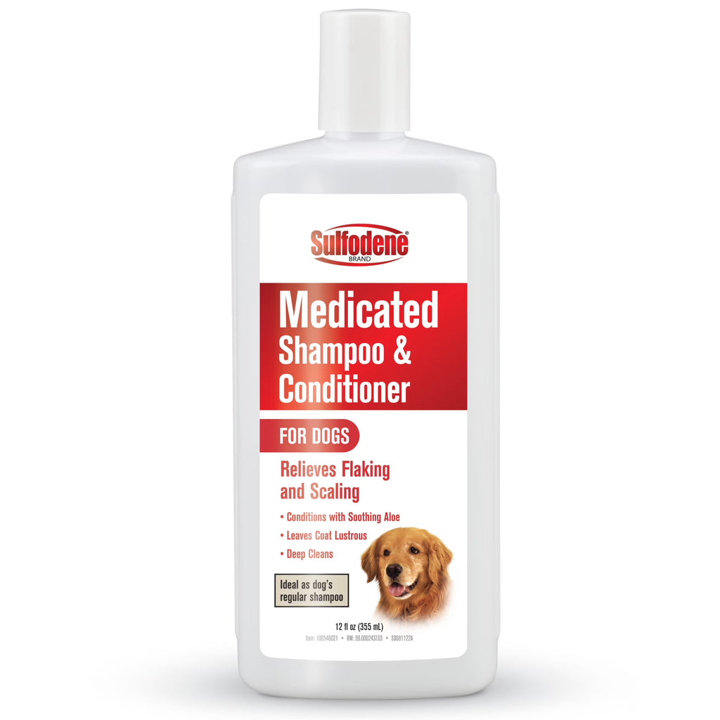 Medicated Shampoo & Conditioner for Dogs 12 Fluid Ounces