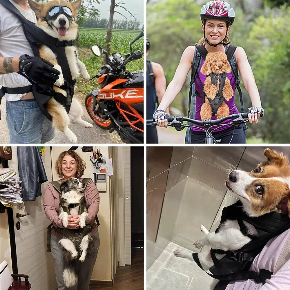 Portable Pet Backpack Carrier – Double Shoulder Travel Backpack for Dogs, Cats & Puppies