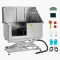 Uimoso 50" Electric Pet Dog Grooming Tub Stainless Steel with Water Filter