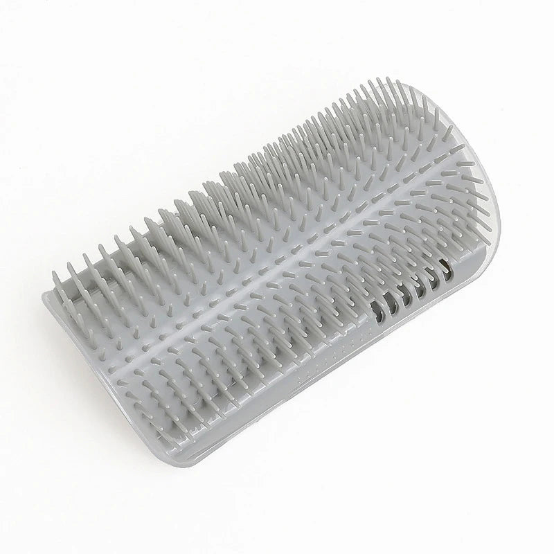 Cat Self Groomer Wall Brush – Corner Cat Scratcher & Massage Comb with Catnip | Interactive Grooming Toy for Cats