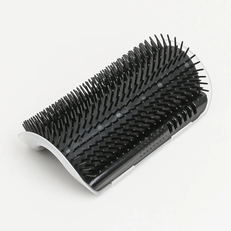 Cat Self Groomer Wall Brush – Corner Cat Scratcher & Massage Comb with Catnip | Interactive Grooming Toy for Cats