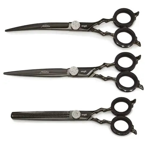 Master Grooming Tools Mushu Shears 3-Piece Professional Shear Set