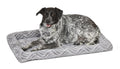 Quitetime Deluxe Wave Bolster Dog Bed – Soft Washable Pet Bed for Medium Dogs | Cozy Gray 36-Inch Lounger