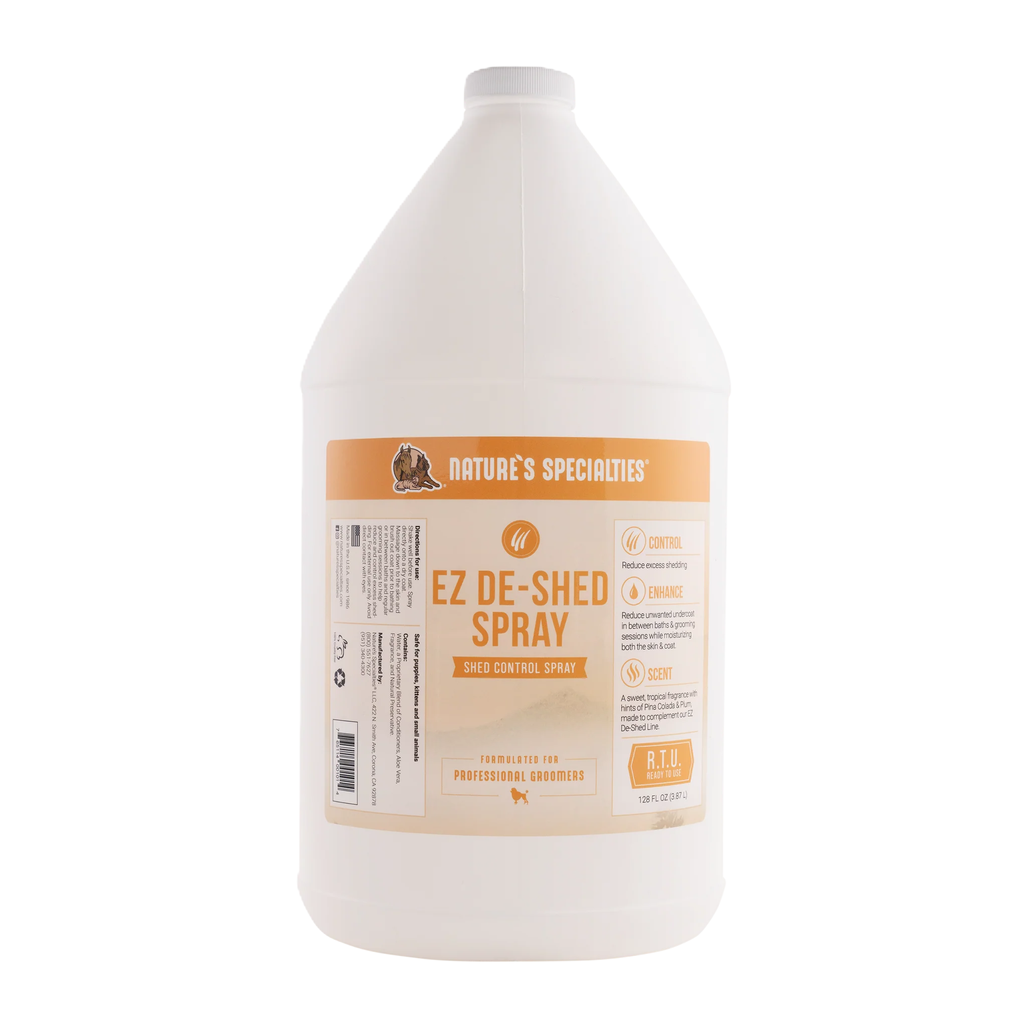 EZ De-Shed Spray by Nature's Specialties 1 Gallon