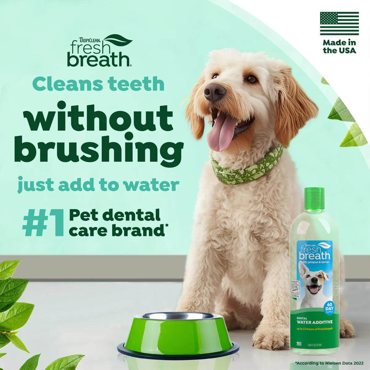 TropiClean Fresh Breath Dental Solution For Dogs