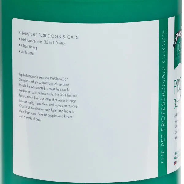 🎁 Buy 3, Get 1 FREE – Top Performance ProClean 35 Dog Grooming Shampoo- 1 Gallon
