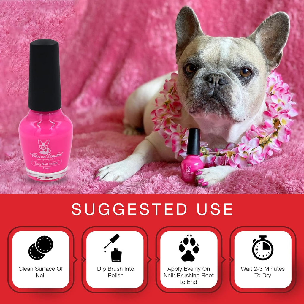 - Dog Nail Polish in a Bottle - for Premium Coverage and Color - All 6 Colors