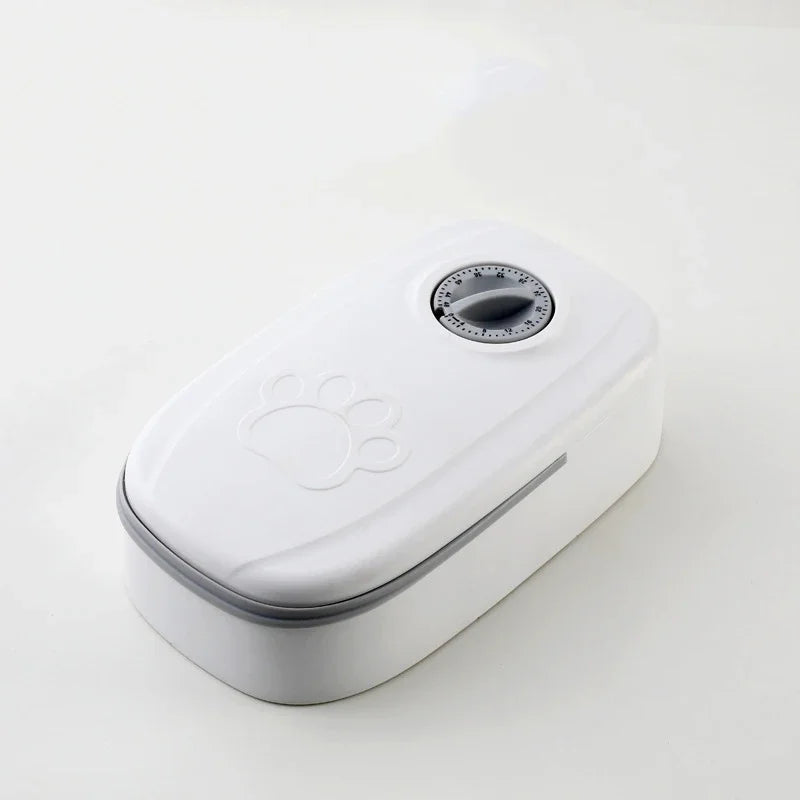 2-Meal Automatic Pet Feeder – Smart Food Dispenser for Cats & Small Pets, Suitable for Wet or Dry Food