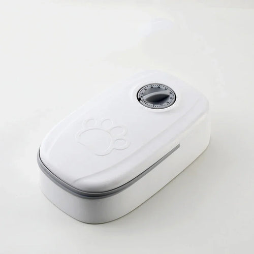 2-Meal Automatic Pet Feeder – Smart Food Dispenser for Cats & Small Pets, Suitable for Wet or Dry Food