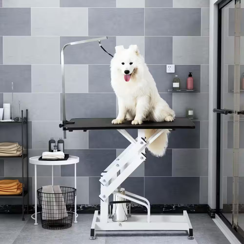 42.5 In. Hydraulic Dog Pet Grooming Table Heavy-Duty Big Size Z-Lift Pet Grooming Table