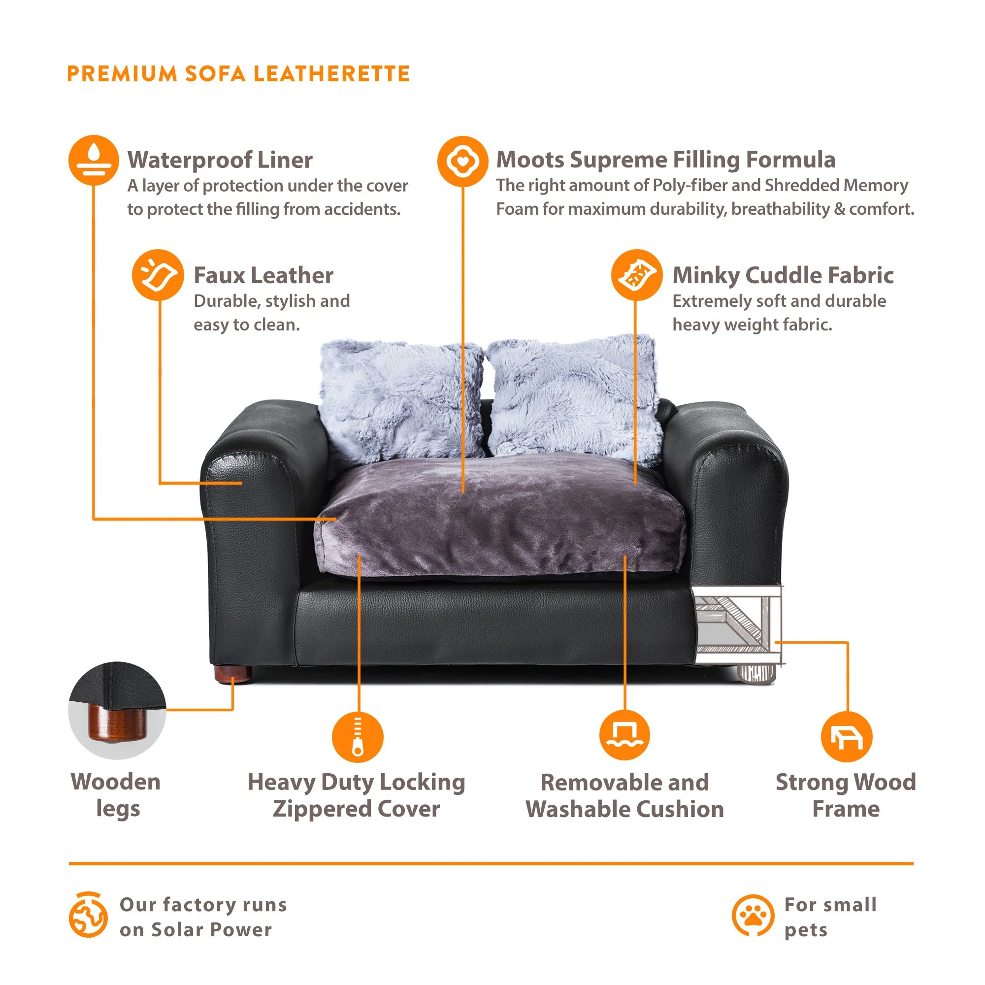 Leatherette Pet Bed