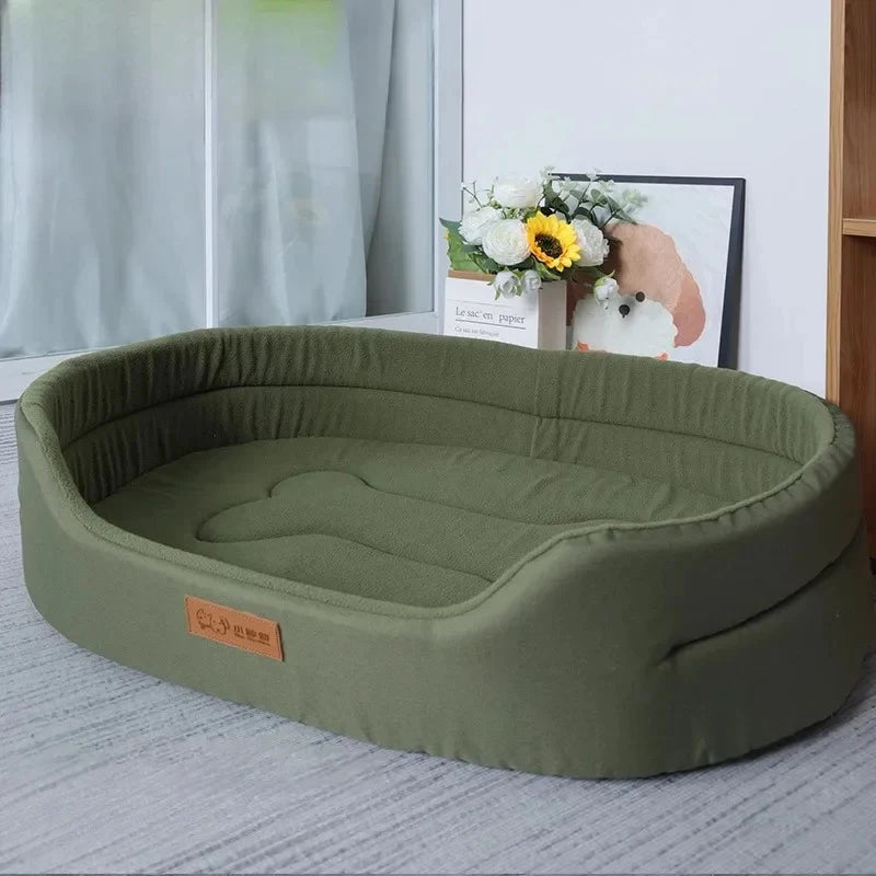 Soft Plush Dog Bed Sofa Mat – Cozy Pet Bed for Medium Dogs & Puppies | Comfortable Indoor Sleeping Cushion