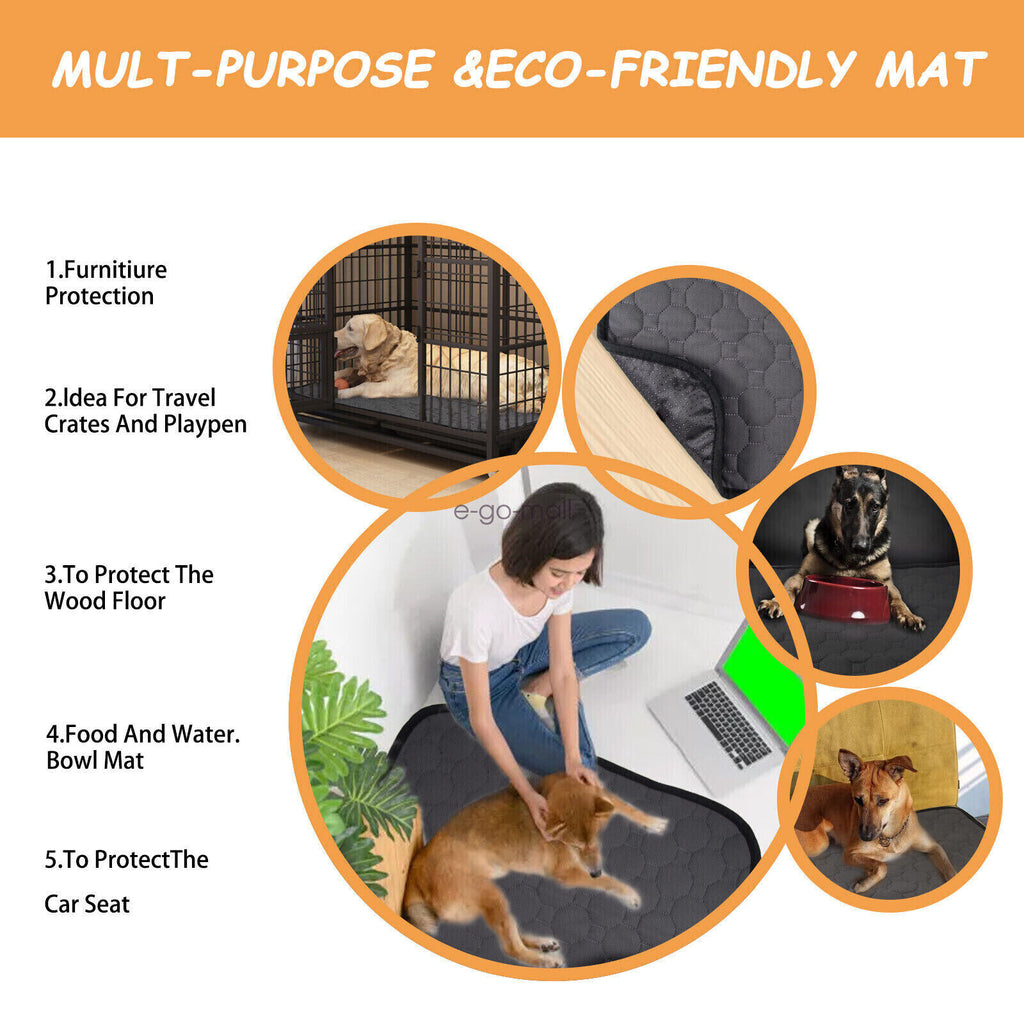 Reusable Washable Pee Pad for Dogs & Cats – Leak-Proof Potty Training Mat