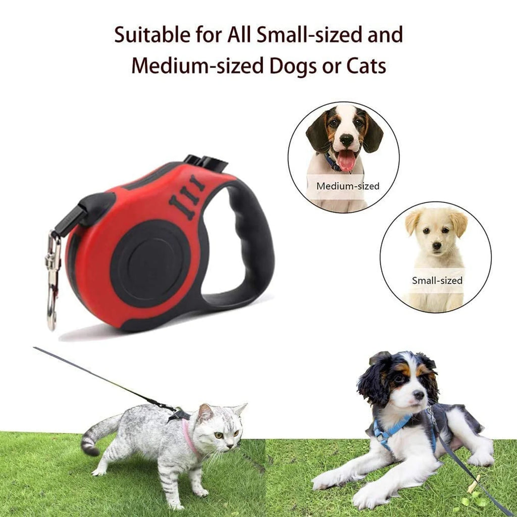 3M Nylon Automatic Retractable Dog Leash for Small Medium Dogs Traction Leash