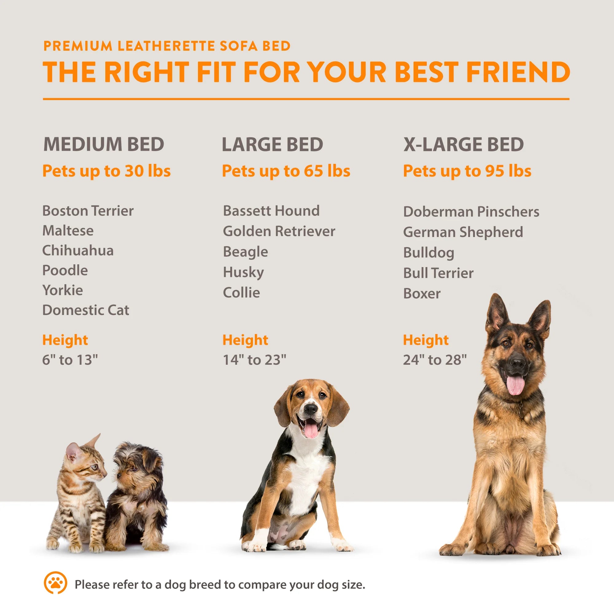 Leatherette Pet Bed